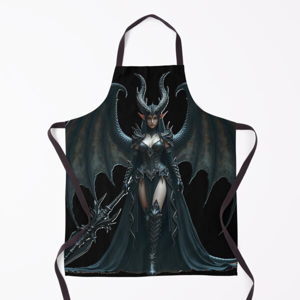 Item preview, The Obsidian Dragon Queen | Dark Fantasy Warrior Art designed and sold by Elderlight Studio - L. Vlashev.