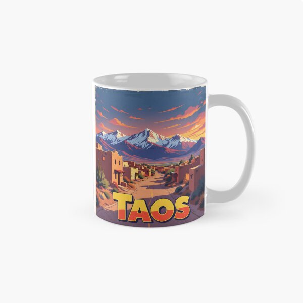 Item preview, Taos, New Mexico, USA: Vintage-Style Painterly Travel Poster designed and sold by LSVart.