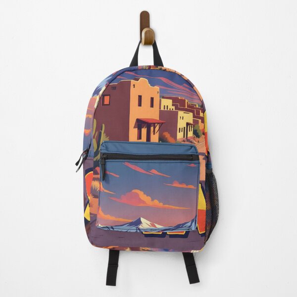 Item preview, Taos, New Mexico, USA: Vintage-Style Painterly Travel Poster designed and sold by LSVart.