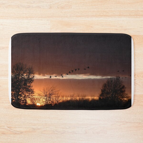Item preview, Flock of Geese in Sunset Sky designed and sold by SEEphotos7171.
