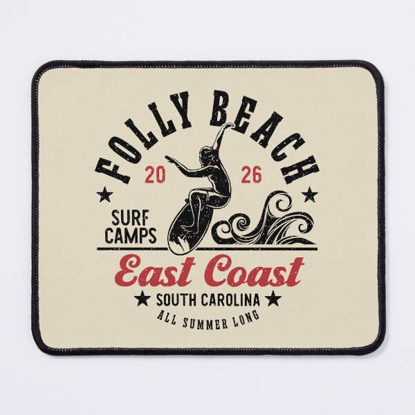 Item preview, Folly Beach Surf Camp Surfing East Coast South Carolina designed and sold by eclecTEEq.