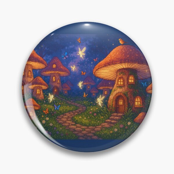 Item preview, Mushroom Fairy Land Pixel Art designed and sold by Vibrantpixel47.