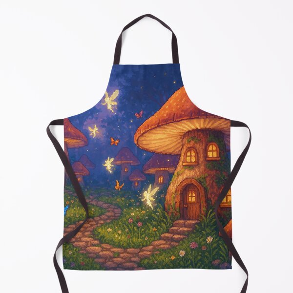 Item preview, Mushroom Fairy Land Pixel Art designed and sold by Vibrantpixel47.