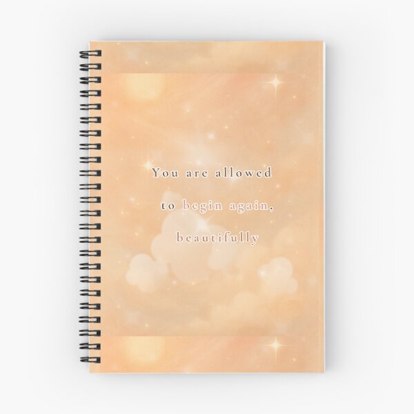 Item preview, You Are Allowed to Begin Again, Beautifully – Soft Renewal Quote Art designed and sold by BlessedStudio31.