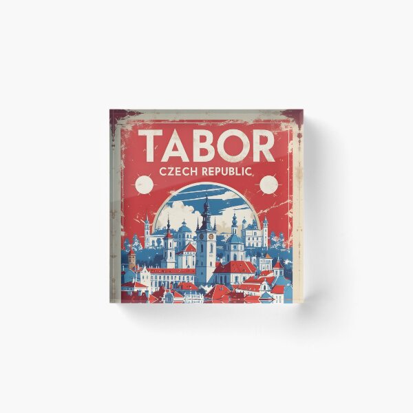 Item preview, Tabor Cezch Republic 1950s Retro Poster Tourism designed and sold by TravelersGems.