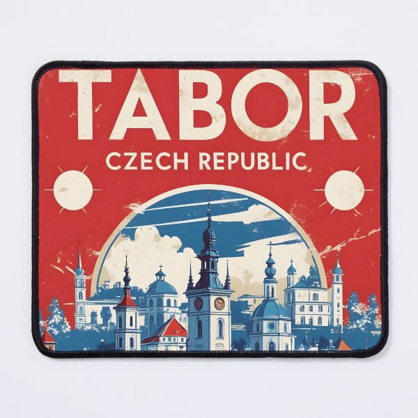 Item preview, Tabor Cezch Republic 1950s Retro Poster Tourism designed and sold by TravelersGems.