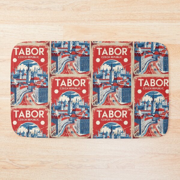 Item preview, Tabor Cezch Republic 1950s Retro Poster Tourism designed and sold by TravelersGems.