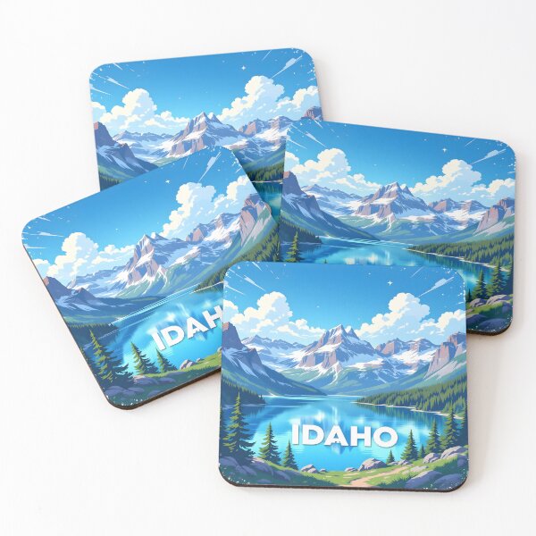 Item preview, Idaho, USA: Vintage-Style Painterly Travel Poster designed and sold by LSVart.