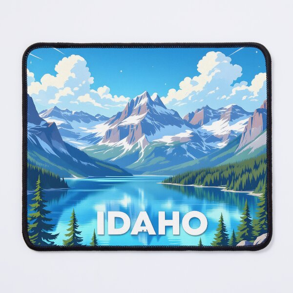 Item preview, Idaho, USA: Vintage-Style Painterly Travel Poster designed and sold by LSVart.