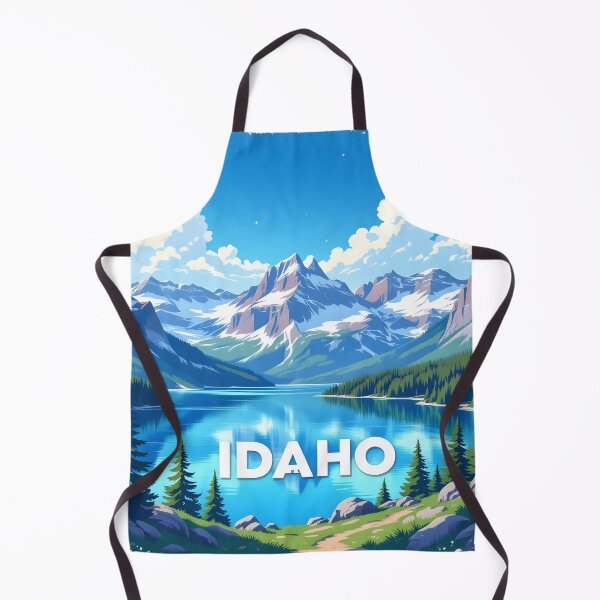 Item preview, Idaho, USA: Vintage-Style Painterly Travel Poster designed and sold by LSVart.