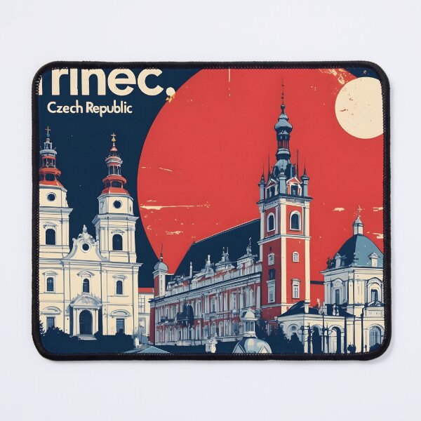 Item preview, Trinec Cezch Republic 1950s Retro Poster Tourism designed and sold by TravelersGems.