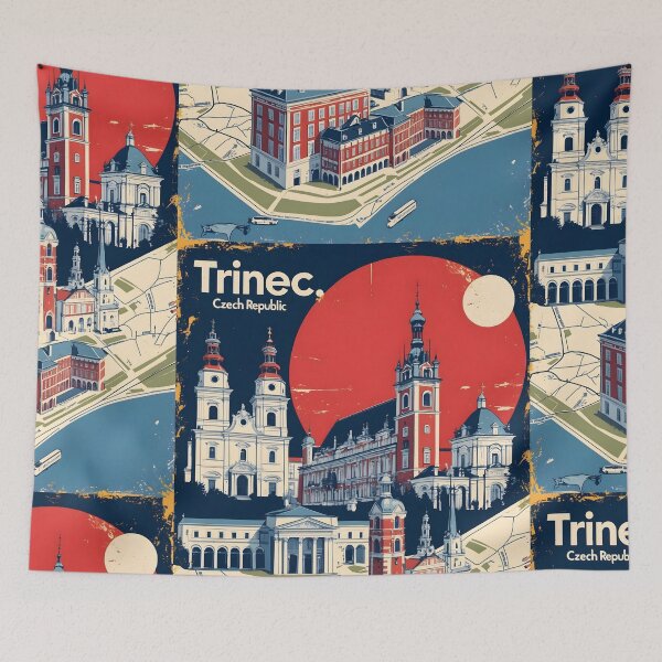 Item preview, Trinec Cezch Republic 1950s Retro Poster Tourism designed and sold by TravelersGems.