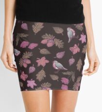 Minifalda Folk otoño malva