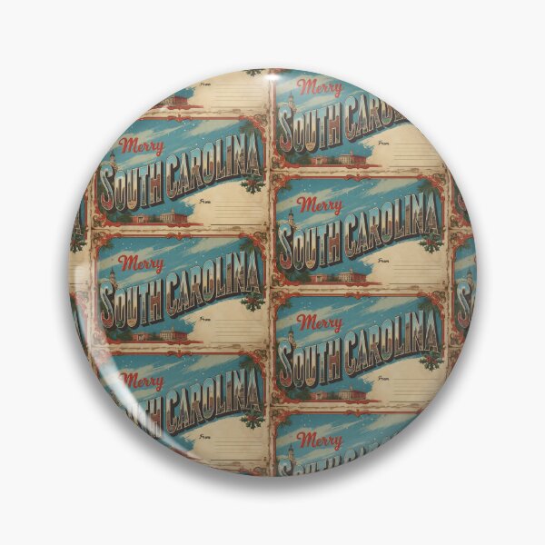 Item preview, Merry Christmas From South Carolina USA Postcard Greetings Retro Travel Vintage designed and sold by TravelPostcardGems.