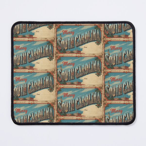 Item preview, Merry Christmas From South Carolina USA Postcard Greetings Retro Travel Vintage designed and sold by TravelPostcardGems.