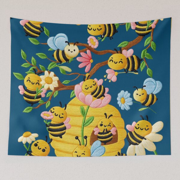 Item preview, The Beehive: Bees, Flowers and Honey designed and sold by Ciervo Primavera.