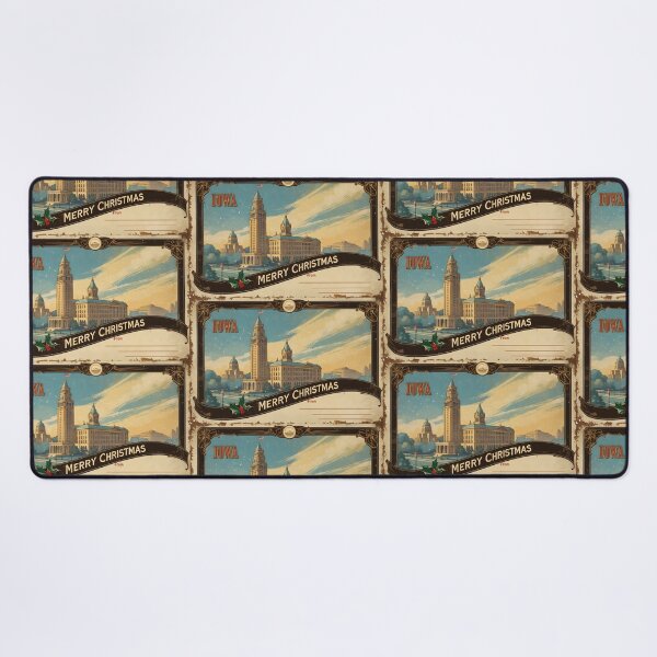 Item preview, Merry Christmas From Iowa USA Postcard Greetings Retro Travel Vintage designed and sold by TravelPostcardGems.