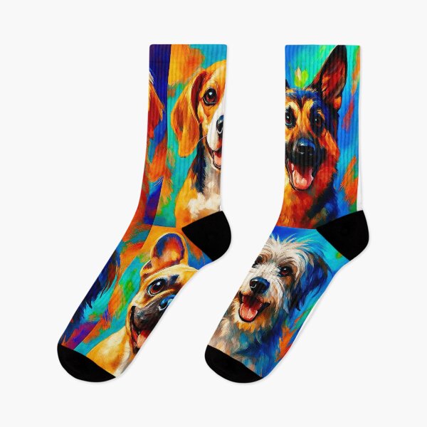 Item preview, Colorful dogs. Dog portraits in pop art style. designed and sold by Steffani Lehmann.