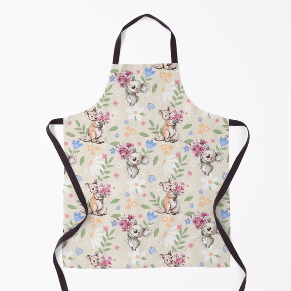 Item preview, Floral Koala & Kangaroo Pastel Cottagecore Nursery Pattern designed and sold by Big Day Out Designs.