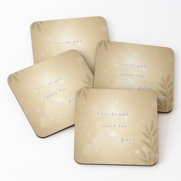 Item preview, Loss Is Only Space for Divine Gain – Soft Faith & Healing Quote Design designed and sold by BlessedStudio31.