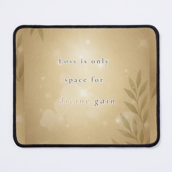 Item preview, Loss Is Only Space for Divine Gain – Soft Faith & Healing Quote Design designed and sold by BlessedStudio31.