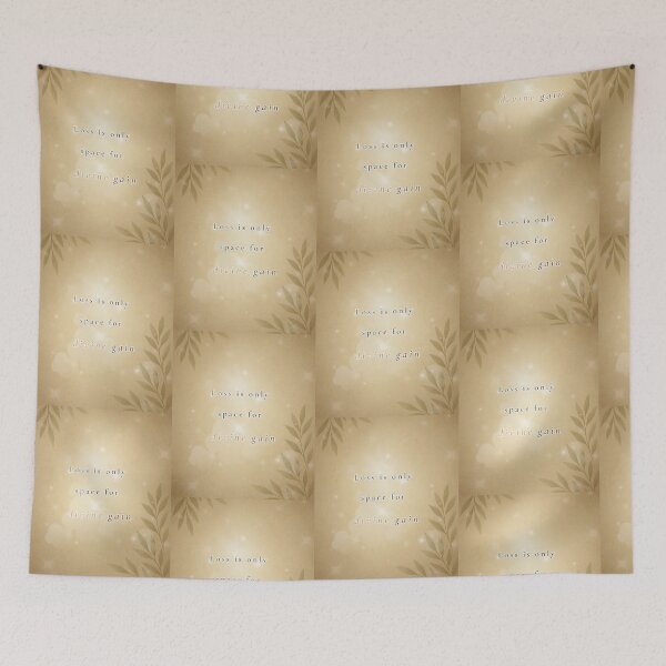 Item preview, Loss Is Only Space for Divine Gain – Soft Faith & Healing Quote Design designed and sold by BlessedStudio31.