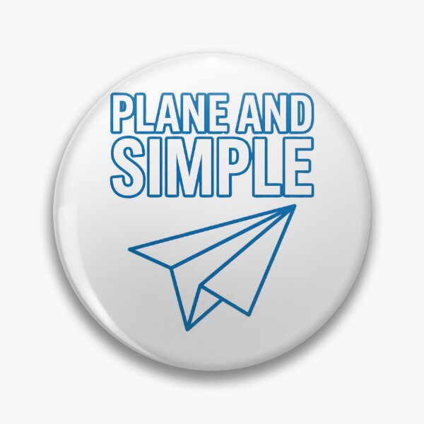 Item preview, Plane And Simple Minimalist Paper Airplane Pun designed and sold by Quillway.