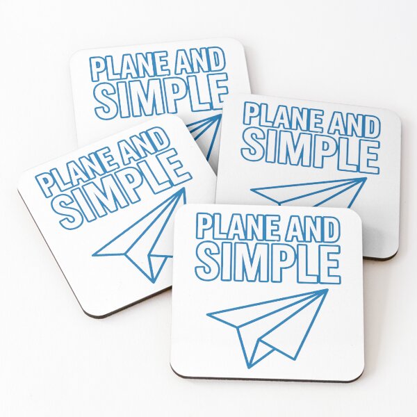 Item preview, Plane And Simple Minimalist Paper Airplane Pun designed and sold by Quillway.