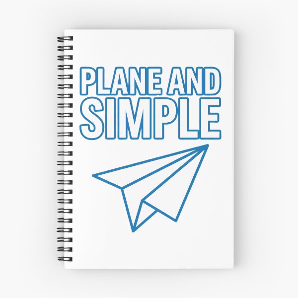 Item preview, Plane And Simple Minimalist Paper Airplane Pun designed and sold by Quillway.