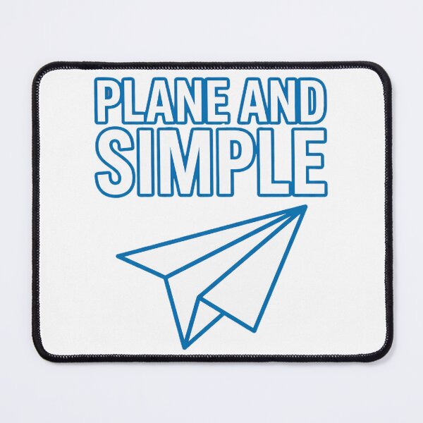 Item preview, Plane And Simple Minimalist Paper Airplane Pun designed and sold by Quillway.