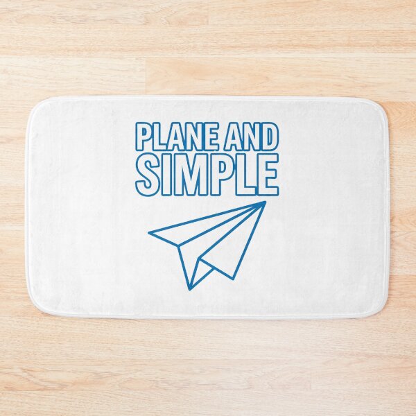 Item preview, Plane And Simple Minimalist Paper Airplane Pun designed and sold by Quillway.