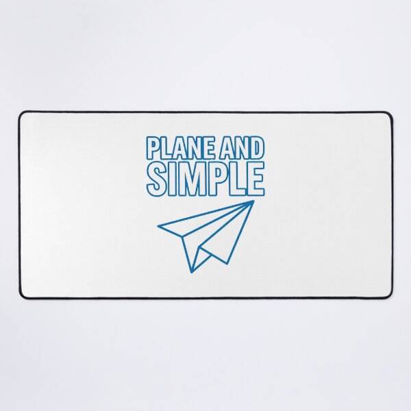Item preview, Plane And Simple Minimalist Paper Airplane Pun designed and sold by Quillway.