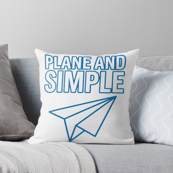 Item preview, Plane And Simple Minimalist Paper Airplane Pun designed and sold by Quillway.