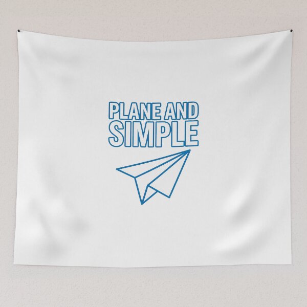 Item preview, Plane And Simple Minimalist Paper Airplane Pun designed and sold by Quillway.