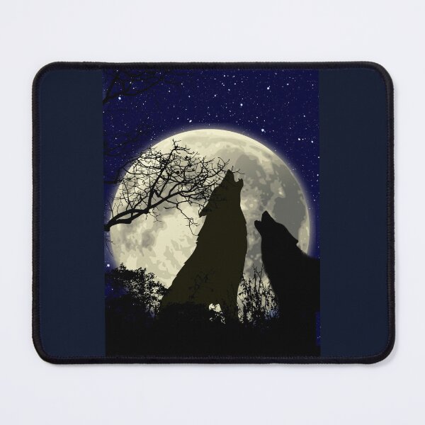 Item preview, Wolves & full moon designed and sold by Ingrid Brooks.