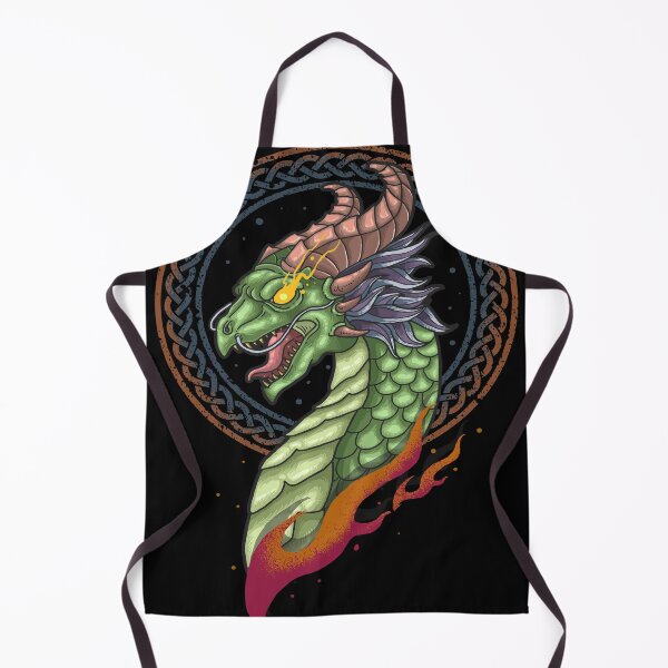 Item preview, Nordic Dragon Viking Art - Celtic Knotwork Dragon Design - Norse Mythology Symbol designed and sold by leen12 Art Designs Prints.