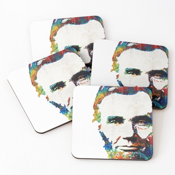 Item preview, Abraham Lincoln Art Colorful Abe On White designed and sold by Sharon Cummings Art.