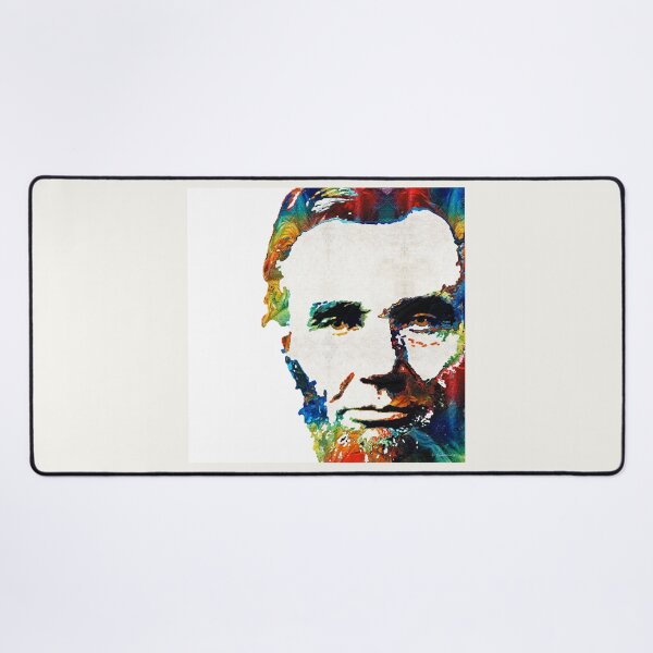 Item preview, Abraham Lincoln Art Colorful Abe On White designed and sold by Sharon Cummings Art.