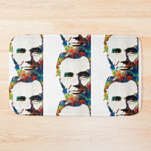 Item preview, Abraham Lincoln Art Colorful Abe On White designed and sold by Sharon Cummings Art.