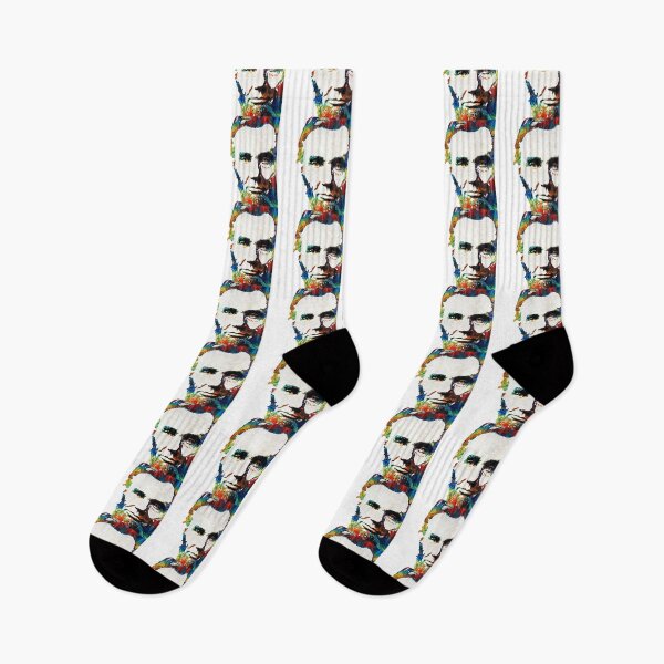 Item preview, Abraham Lincoln Art Colorful Abe On White designed and sold by Sharon Cummings Art.