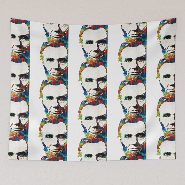 Item preview, Abraham Lincoln Art Colorful Abe On White designed and sold by Sharon Cummings Art.