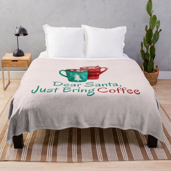 Item preview, Dear Santa Just Bring Coffee Christmas Design designed and sold by Inkworksbyshery.