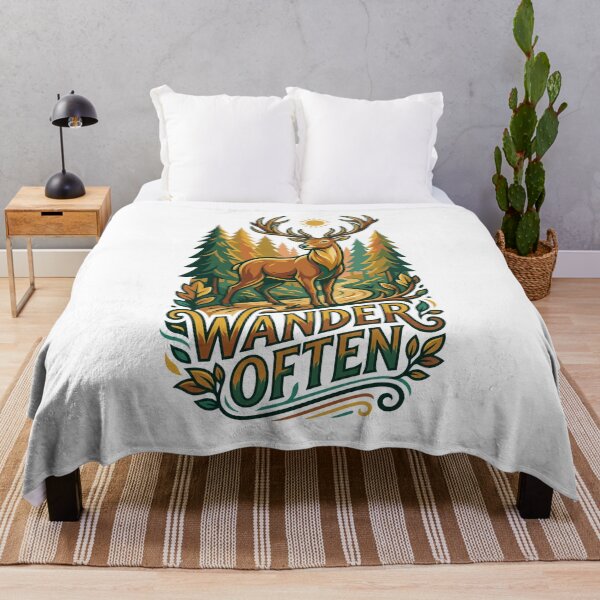 Item preview, Wander Often Deer Forest Trail Adventure designed and sold by Quillway.