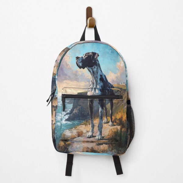 Item preview, A noble Great Dane standing proudly on a cliff overlooking the sea, Dogs in Motion designed and sold by CDC40.