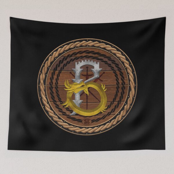 Item preview, Letter B of the Dragonfont Initial Capital Monogram on Shield Frame Copper 2 designed and sold by Swabcraft.