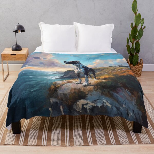 Item preview, A noble Great Dane standing proudly on a cliff overlooking the sea, Dogs in Motion designed and sold by CDC40.