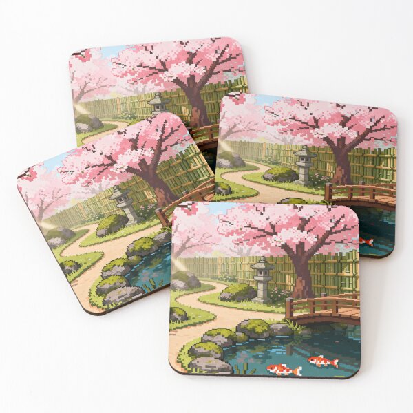 Item preview, Pixel Art Japanese Garden designed and sold by NineSvn.