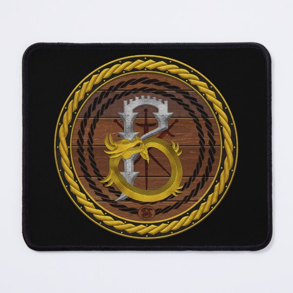 Item preview, Letter B of the Dragonfont Initial Capital Monogram on Shield Frame Gold 2 designed and sold by Swabcraft.