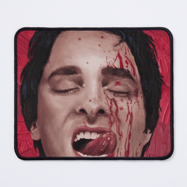 Item preview, Close-Up Blood Shot American Psycho Oversized Portrait For Horror Movie Fans Gift For Slasher Art Lovers designed and sold by ReianNafiscus.