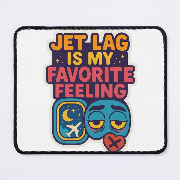Item preview, Jetlag Is My Favorite Feeling Adventure Vintage Travel designed and sold by Retro-Anime9.